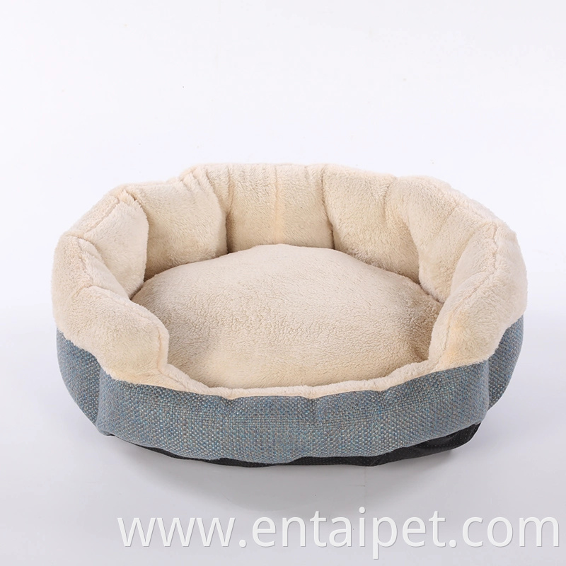 Jacquard Fabric Removed Soft Snuggle Dog&Cat Pet Bed